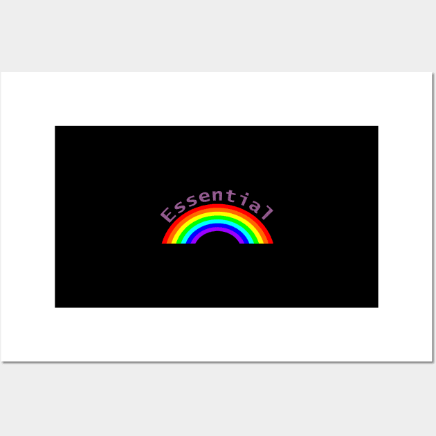 Small Rainbow Essential Wall Art by ellenhenryart